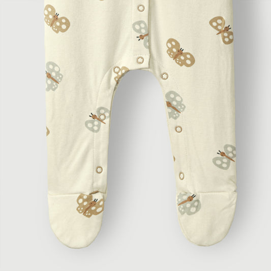 Butterfly Printed Baby Romper