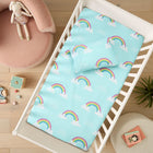 Rainbow Whispers Crib Bedding Set