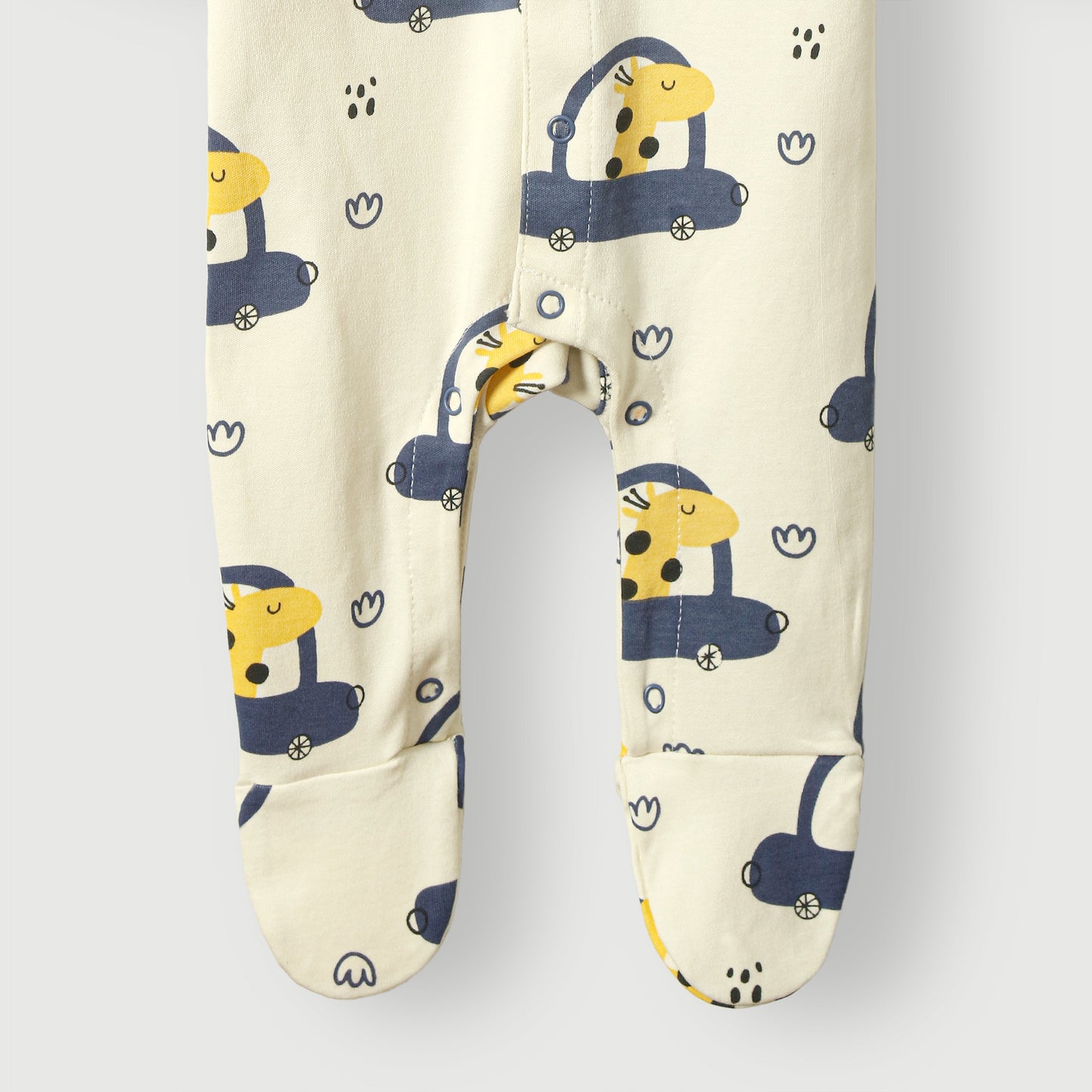 Cars Printed Baby Rompers (Pack of 3)