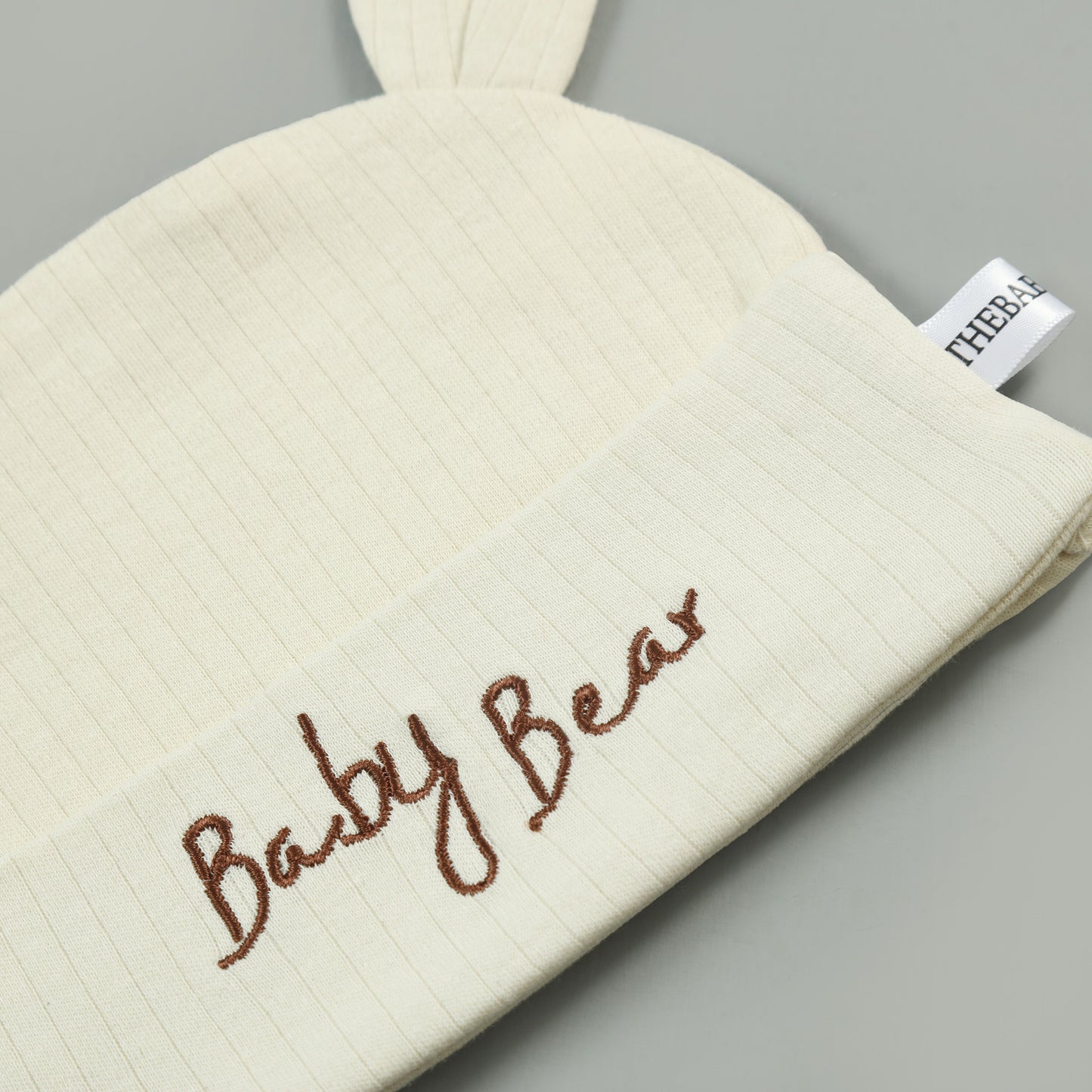 Baby Bear Embroidered Baby Cap