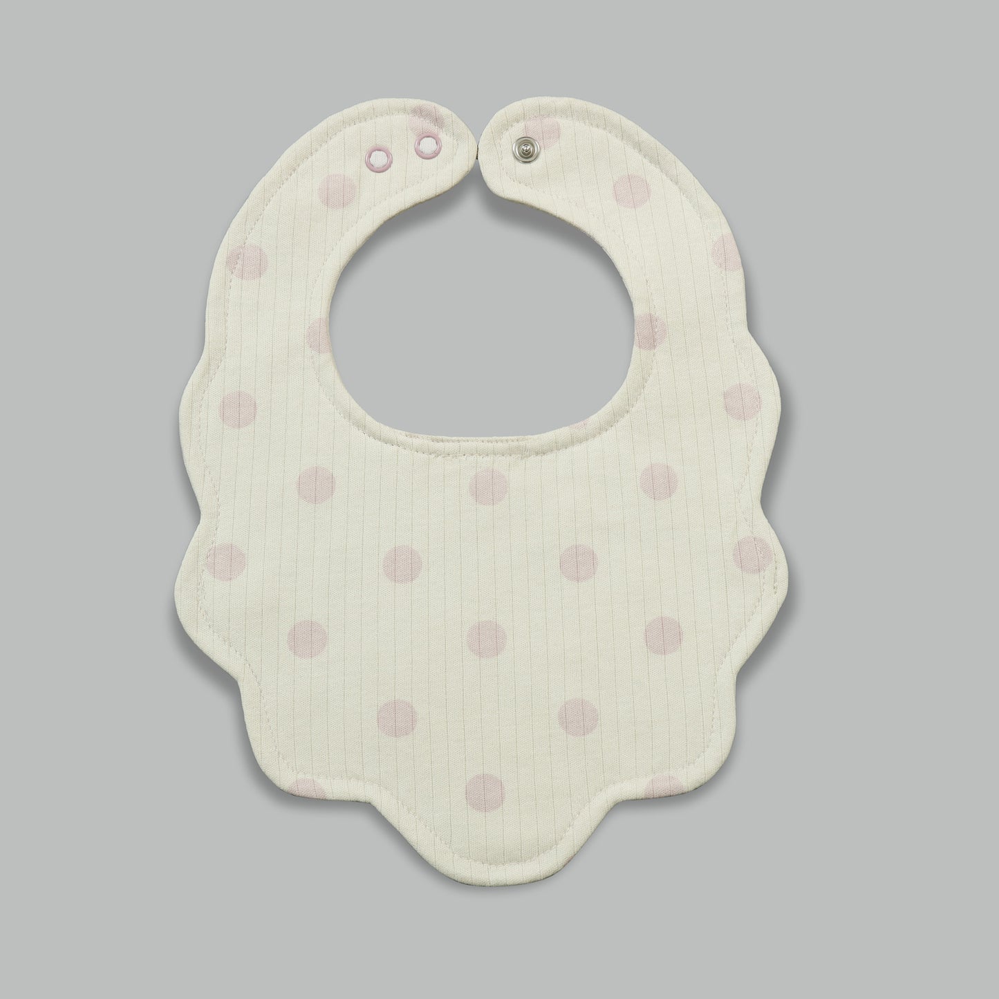 Blush Polka Baby Bib