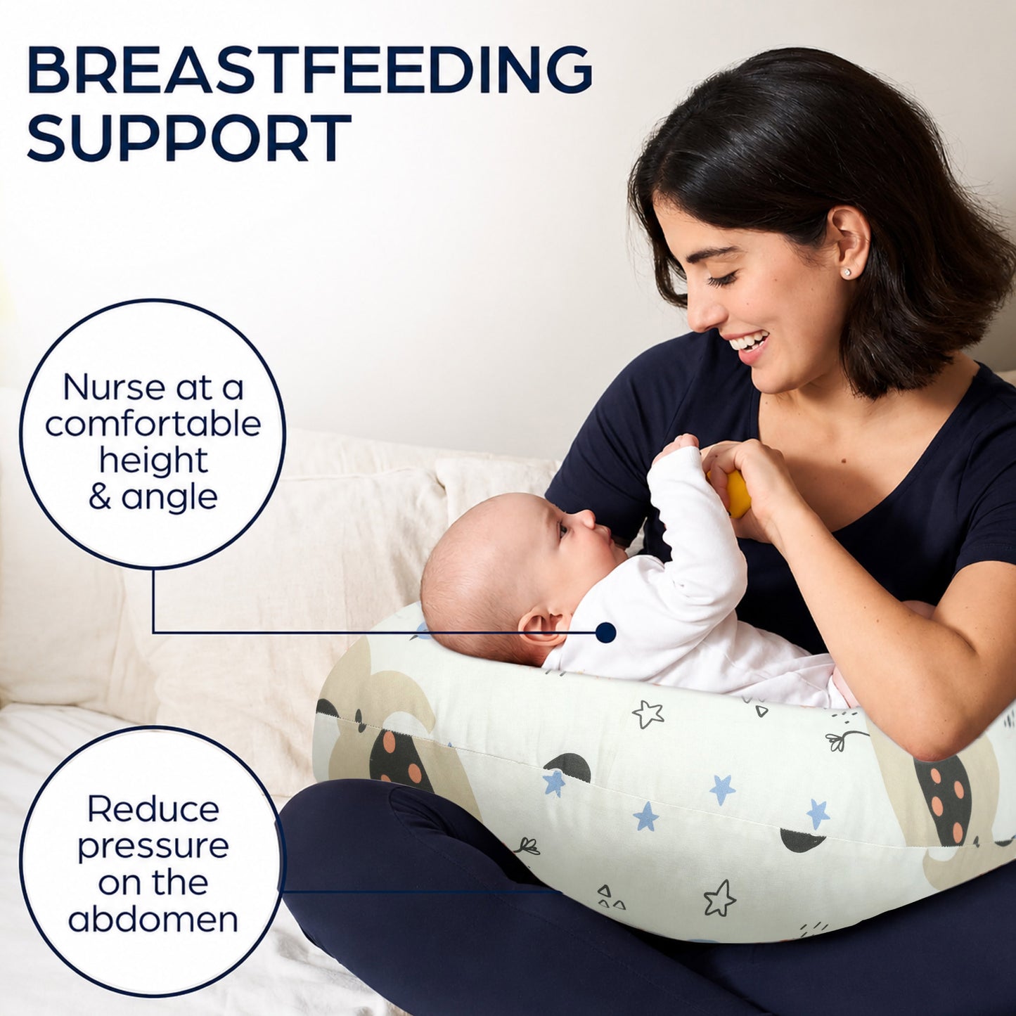 Birdie Friends Baby Nursing Pillow