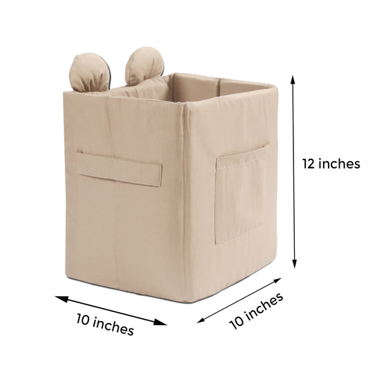 Cuddly Bear Baby Toy Basket