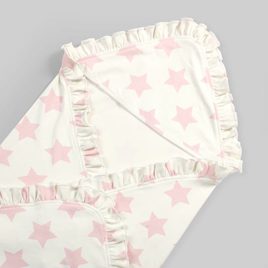Pink Stars Wrapping Sheet