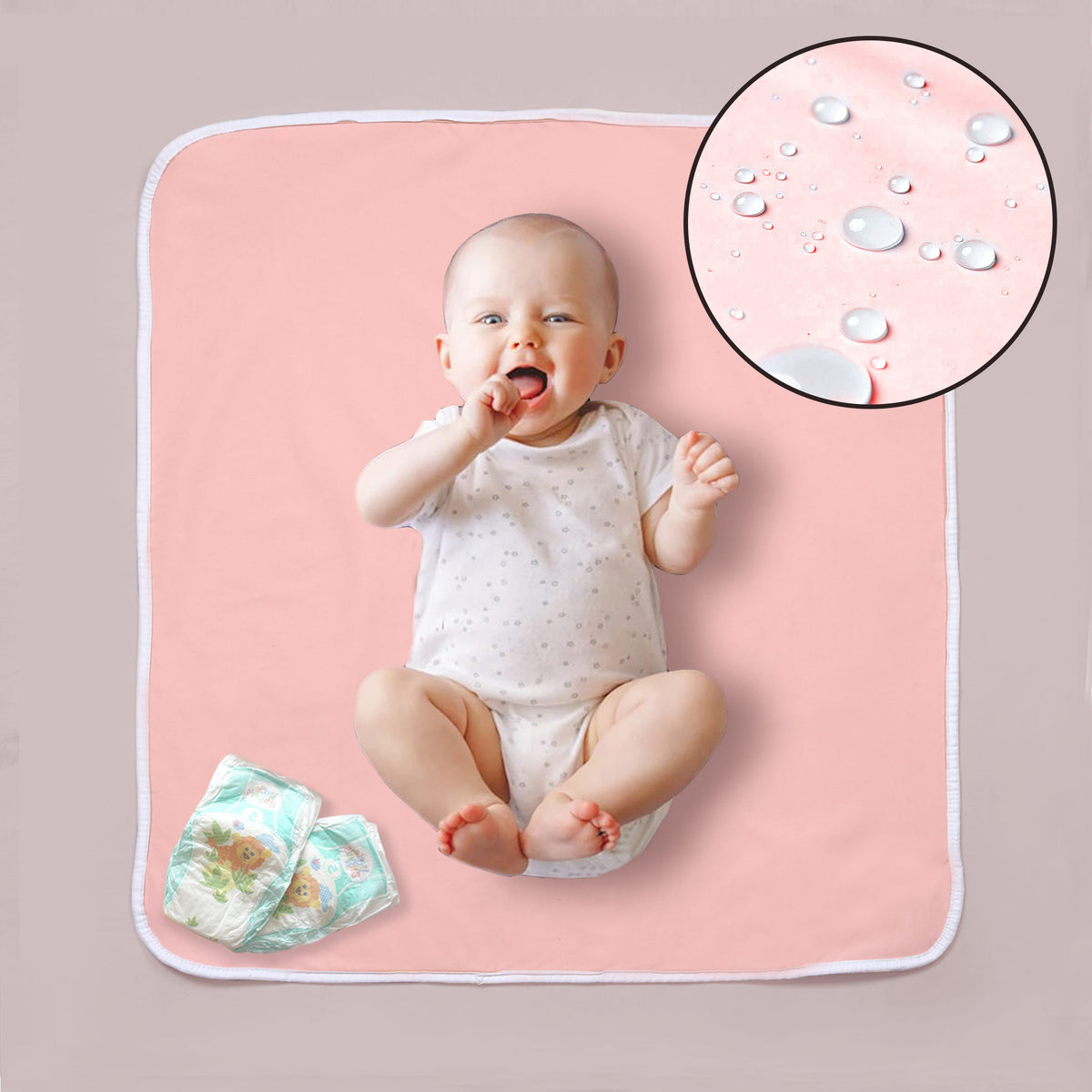Plain Pink Baby Diaper Changing Sheet The Baby Store