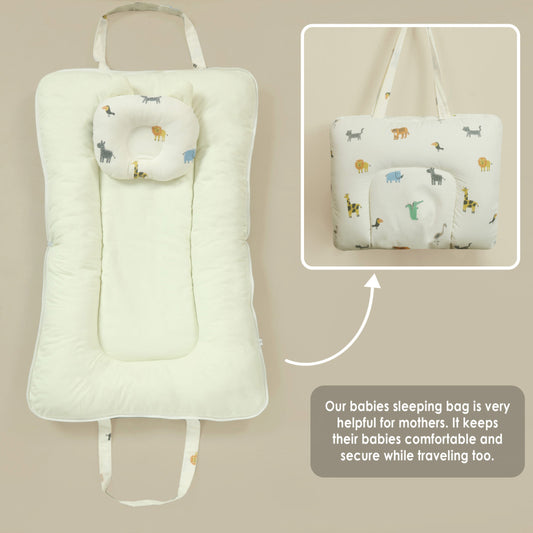 Safari Printed Baby Portable Bed