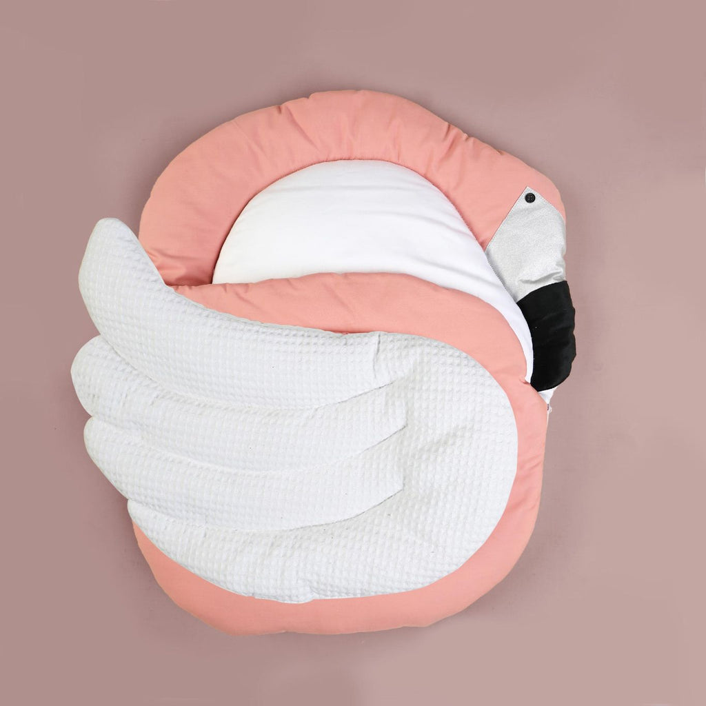 flamingo white baby carry nest