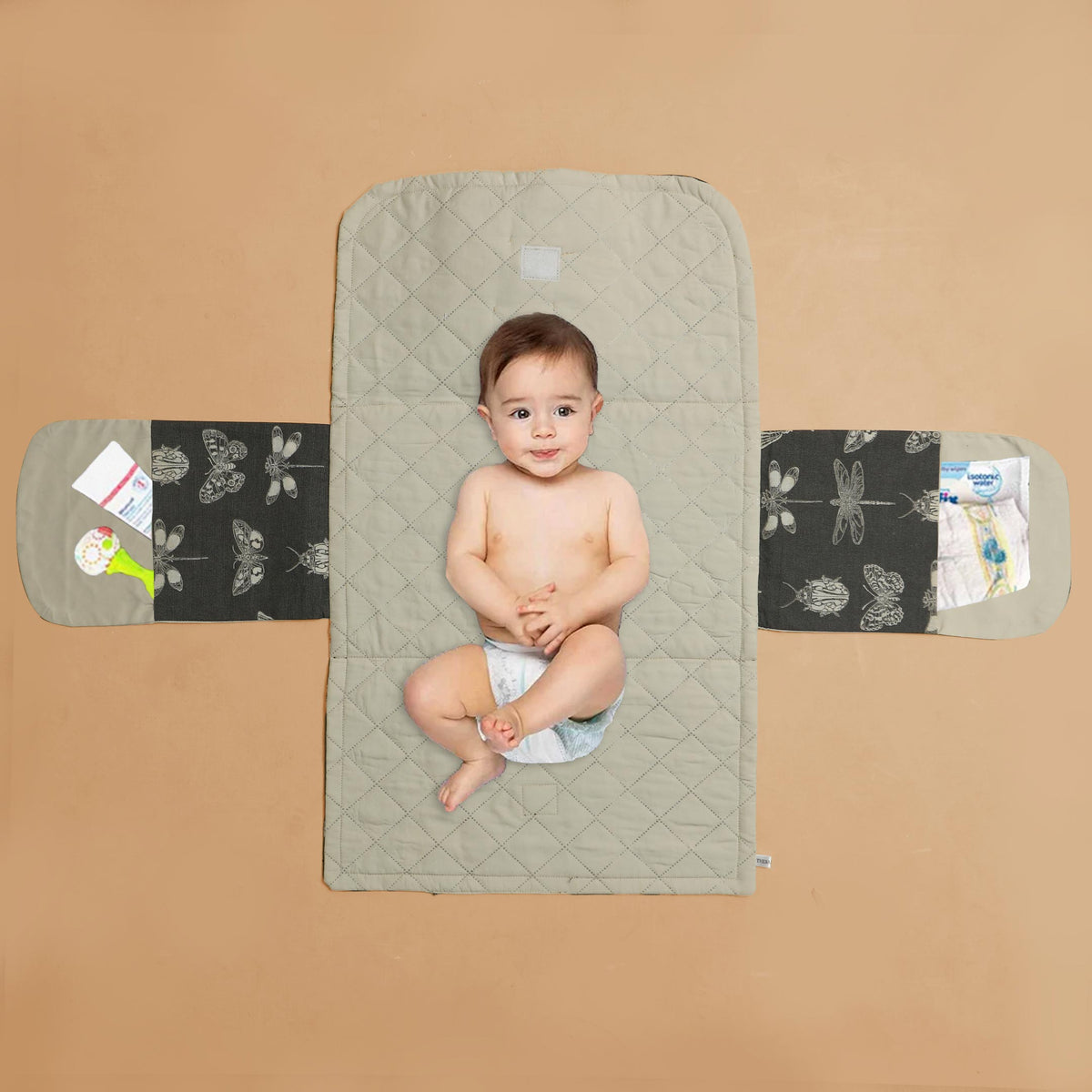 Grey Dragonflies Baby Diaper Changing Sheet The Baby Store