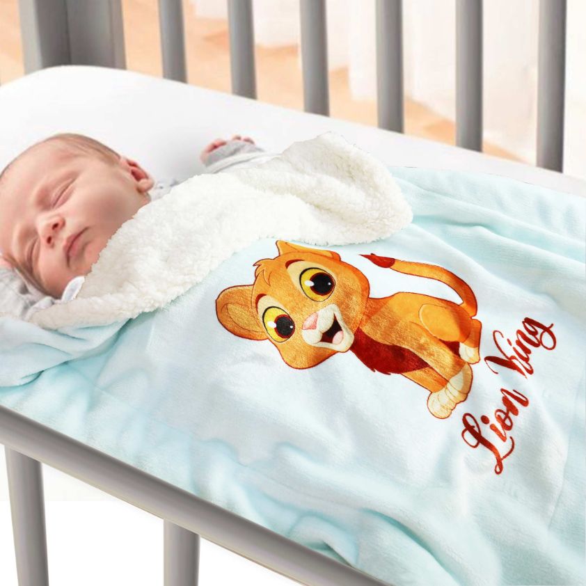 Lion King Printed Sherpa Fleece Baby Blanket The Baby Store