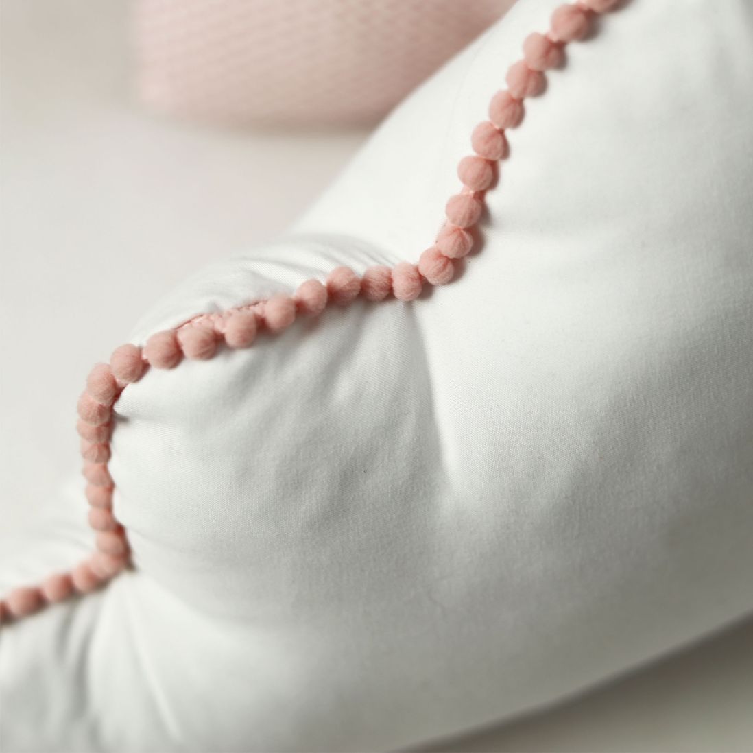 pom pom lace cloud baby cushion
