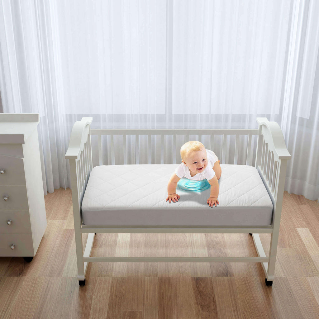 kids waterproof mattress protector fitted white