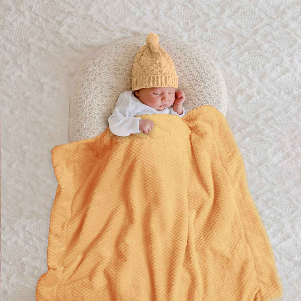 baby popcorn embosse sherpa blankets