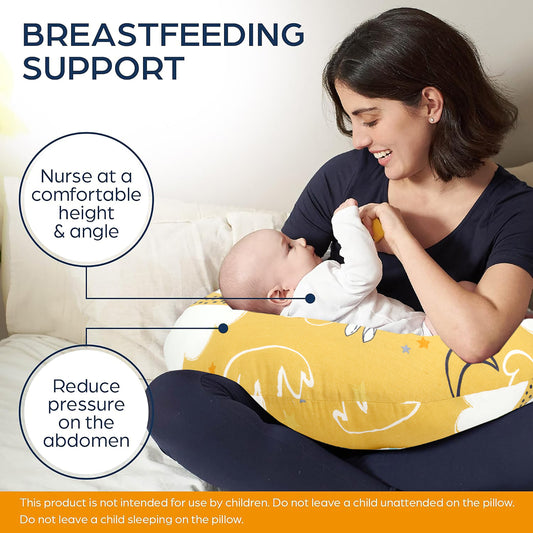 Bunnies On Cloud Nursing Pillow