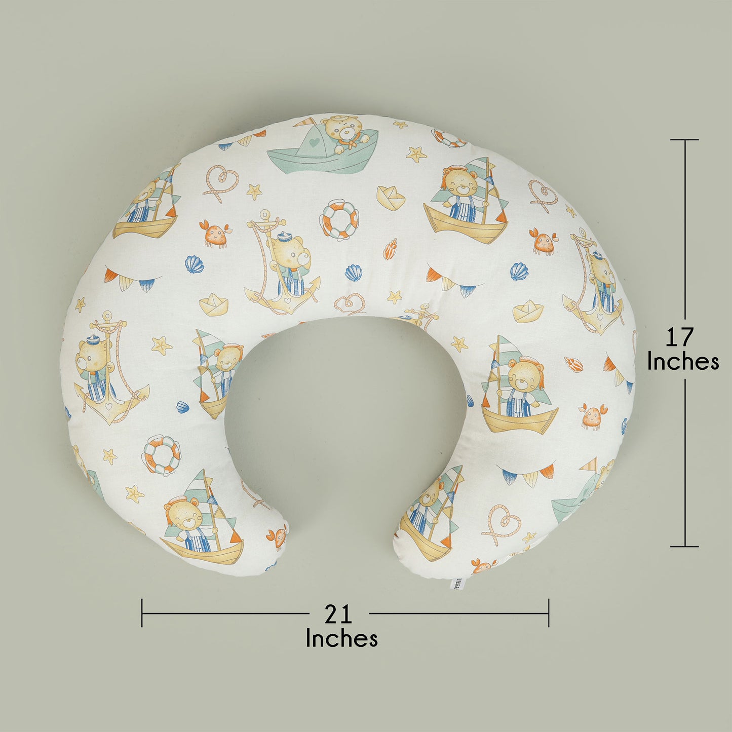 Little Sailor Bear Baby Nursing Pillow