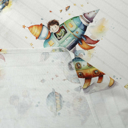 Little Astronaut Spaceship Crib Bedding Set