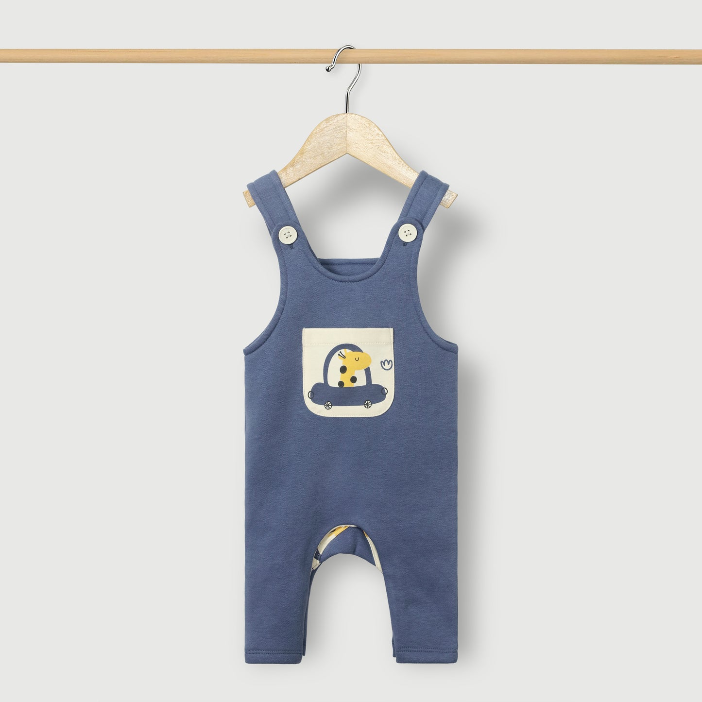Cars Knitted Fleece Dungaree 2pc Set