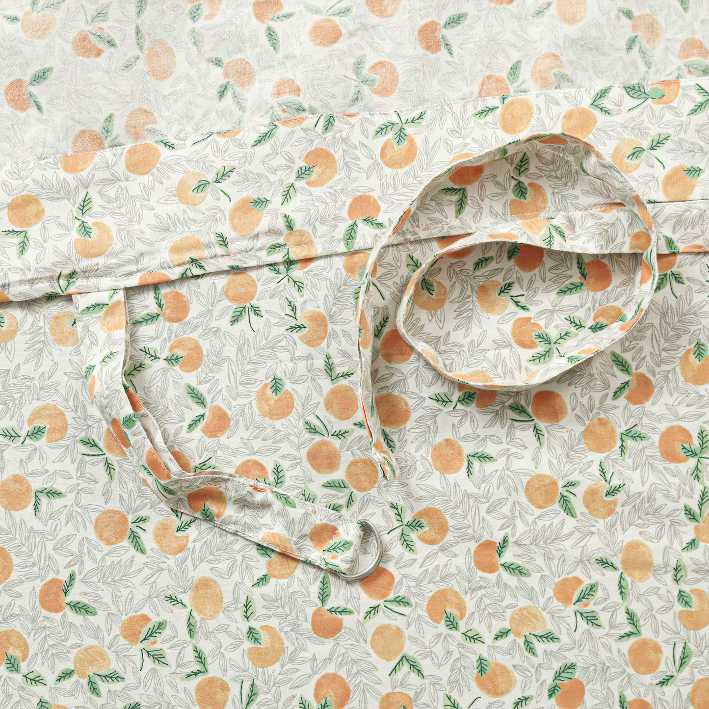 Orange Printed Nursing Apron