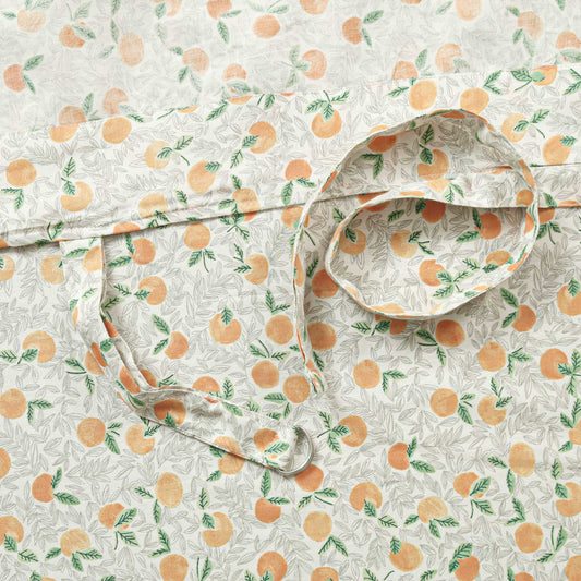 Orange Printed Nursing Apron