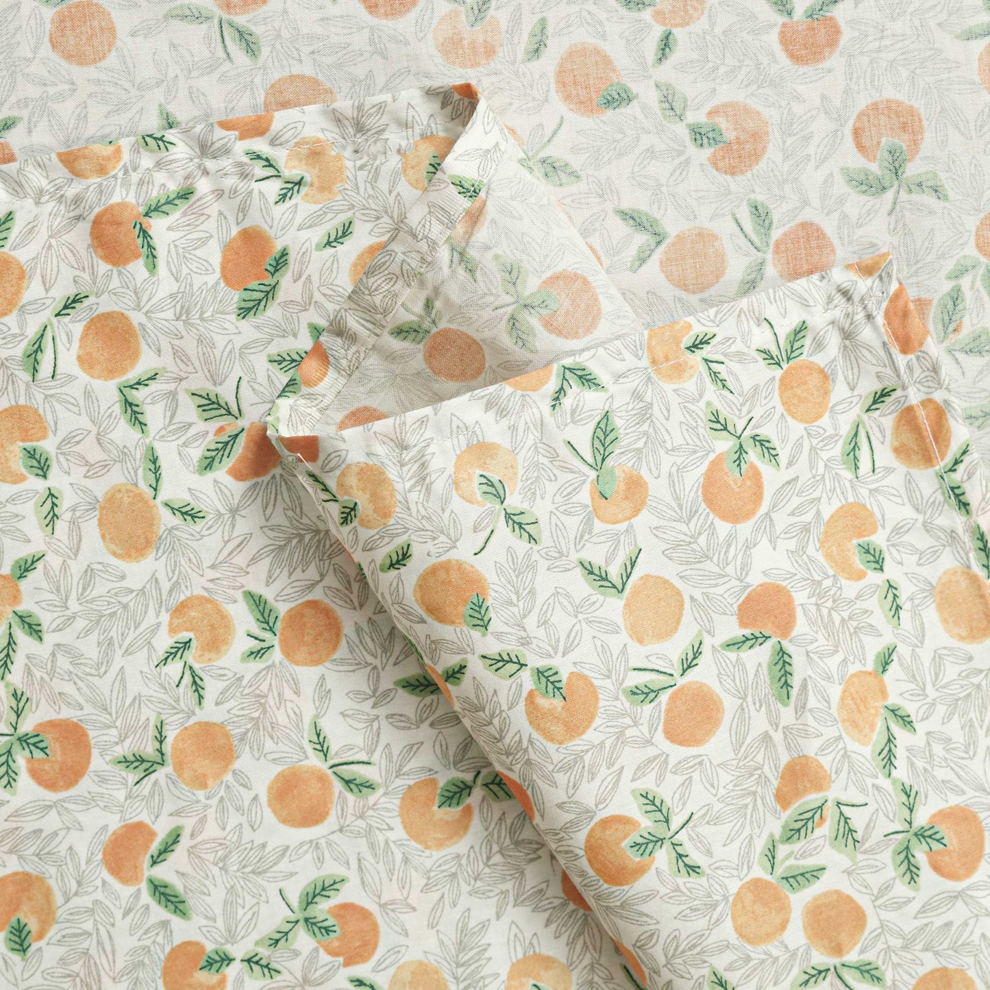 Orange Printed Nursing Apron