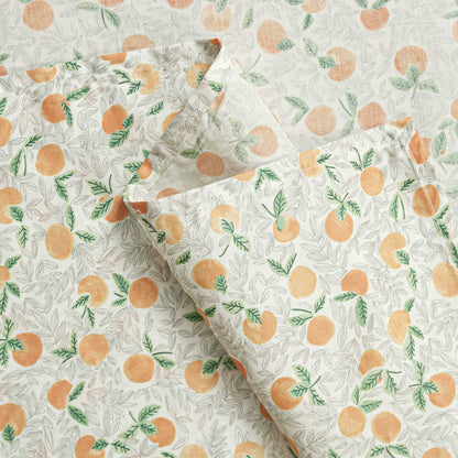 Orange Printed Nursing Apron