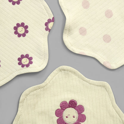 Floral Baby Bibs - Pack Of Three