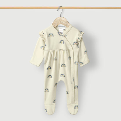 Butterfly Printed Baby Rompers (Pack of 3)