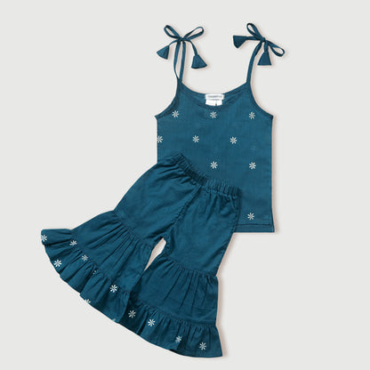 Floral Embroidered Gharara Set