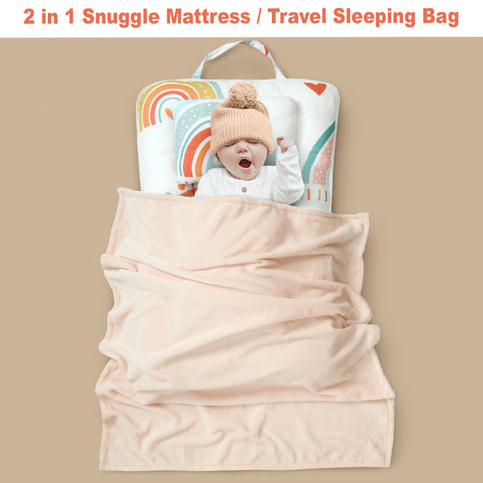 Rainbow Baby Fleece Portable Bed