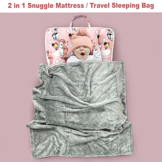 Unicorn Baby Fleece Portable Bed