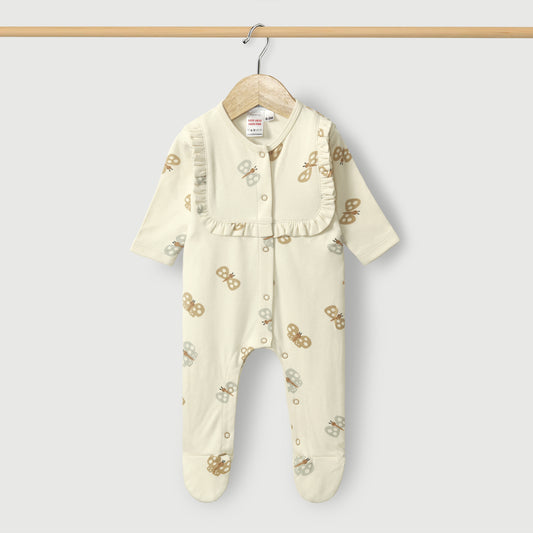 Butterfly Printed Baby Romper