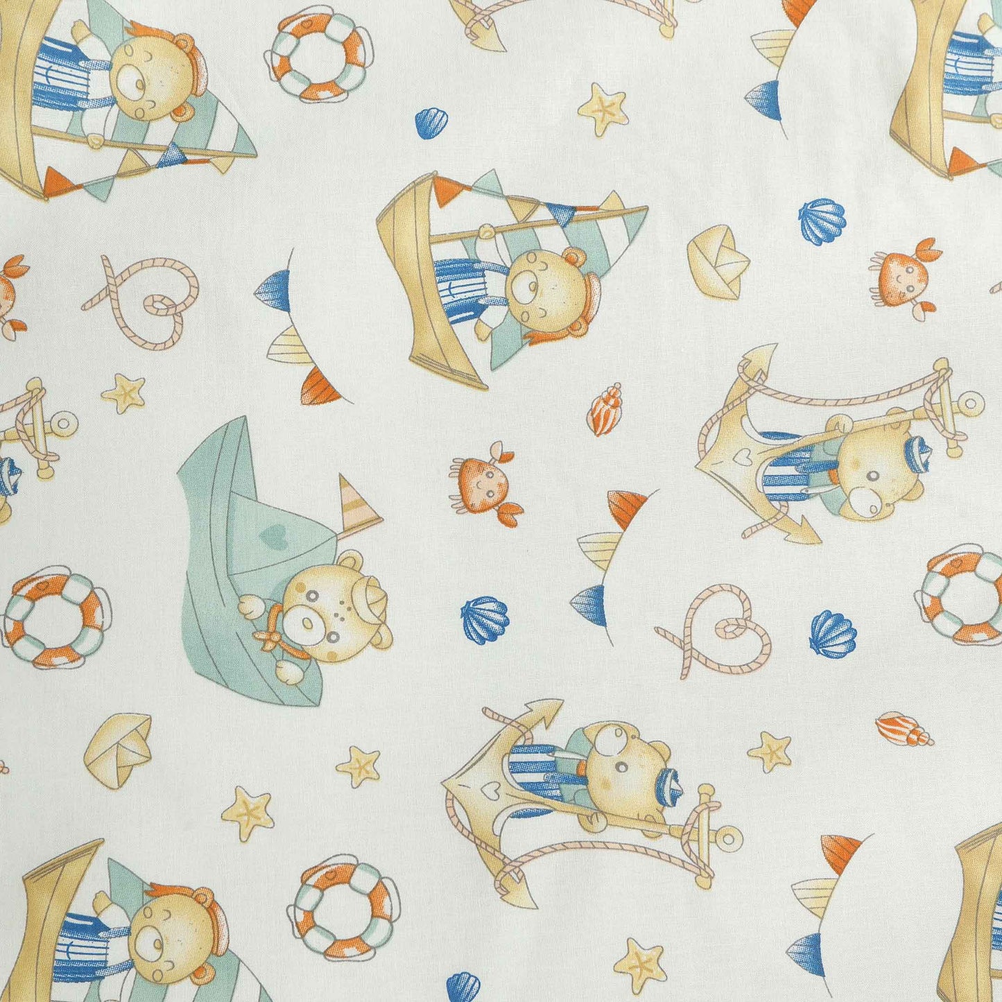 Little Sailor Bear Crib Bedding Set