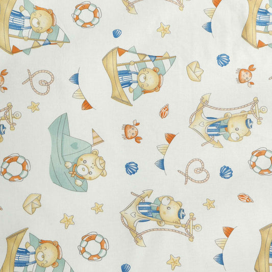 Little Sailor Bear Crib Bedding Set
