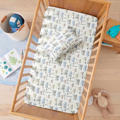Tractors Crib Bedding Set