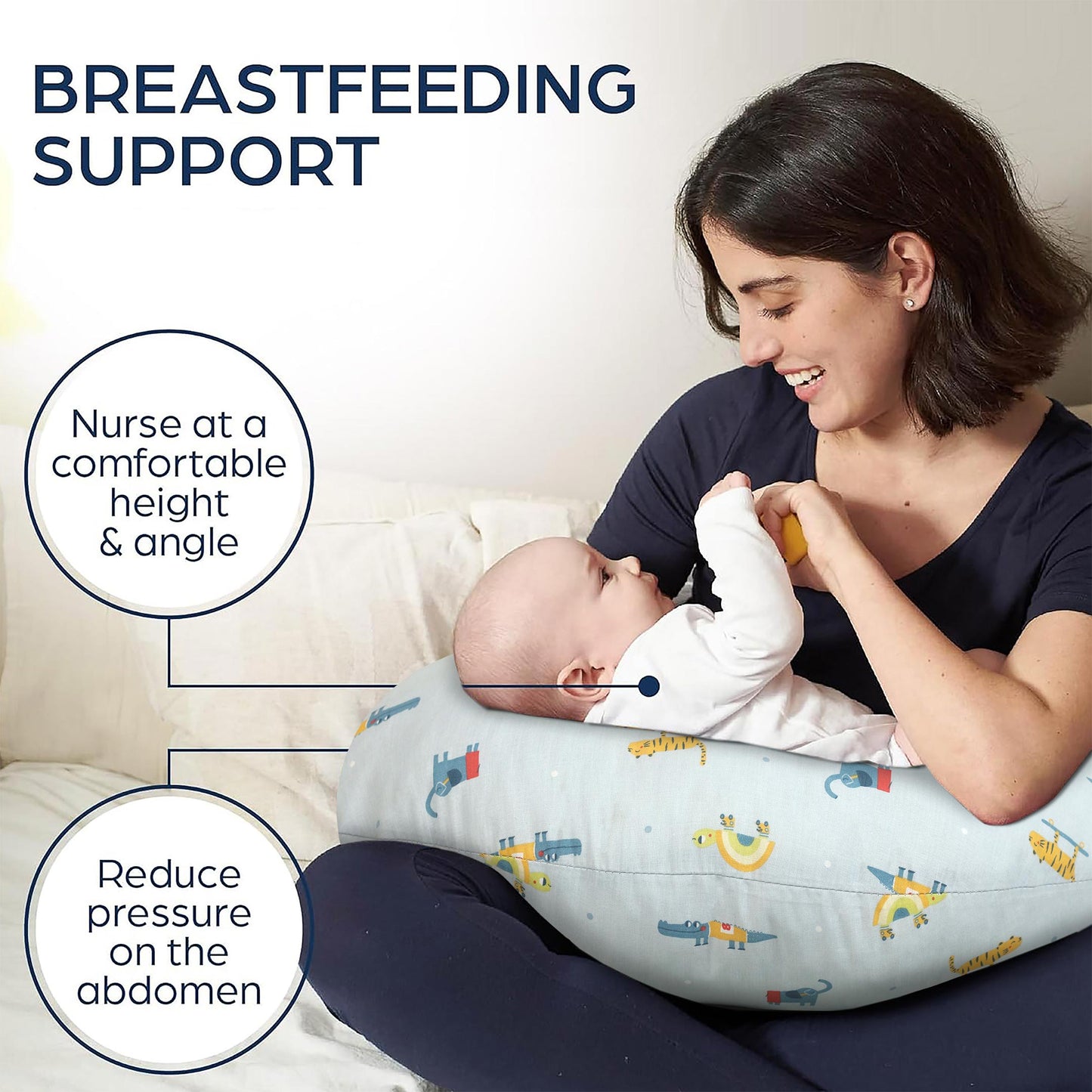 Dino Dreams Baby Nursing Pillow