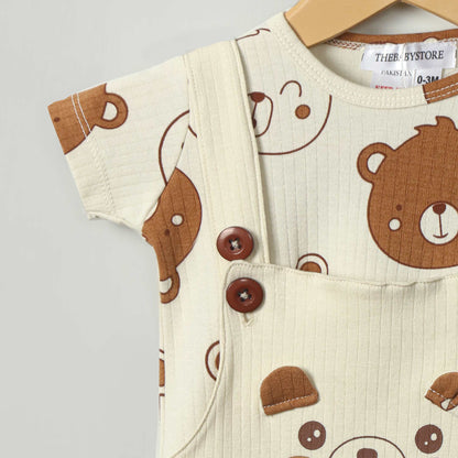 Honey Bear Dungaree 2pc Set