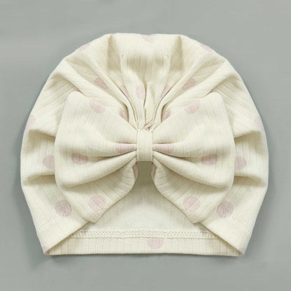 Blush Polka Baby Cap
