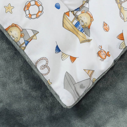 Little Sailor Bear Fleece Comforter Set
