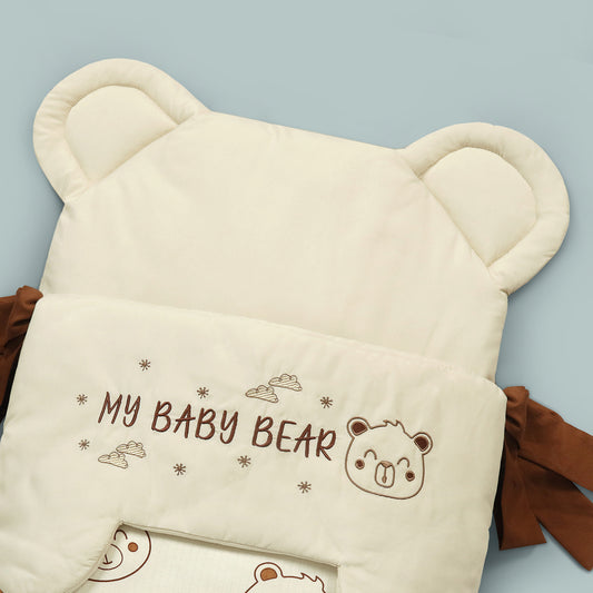 Bear Embroidered Baby Carry Nest