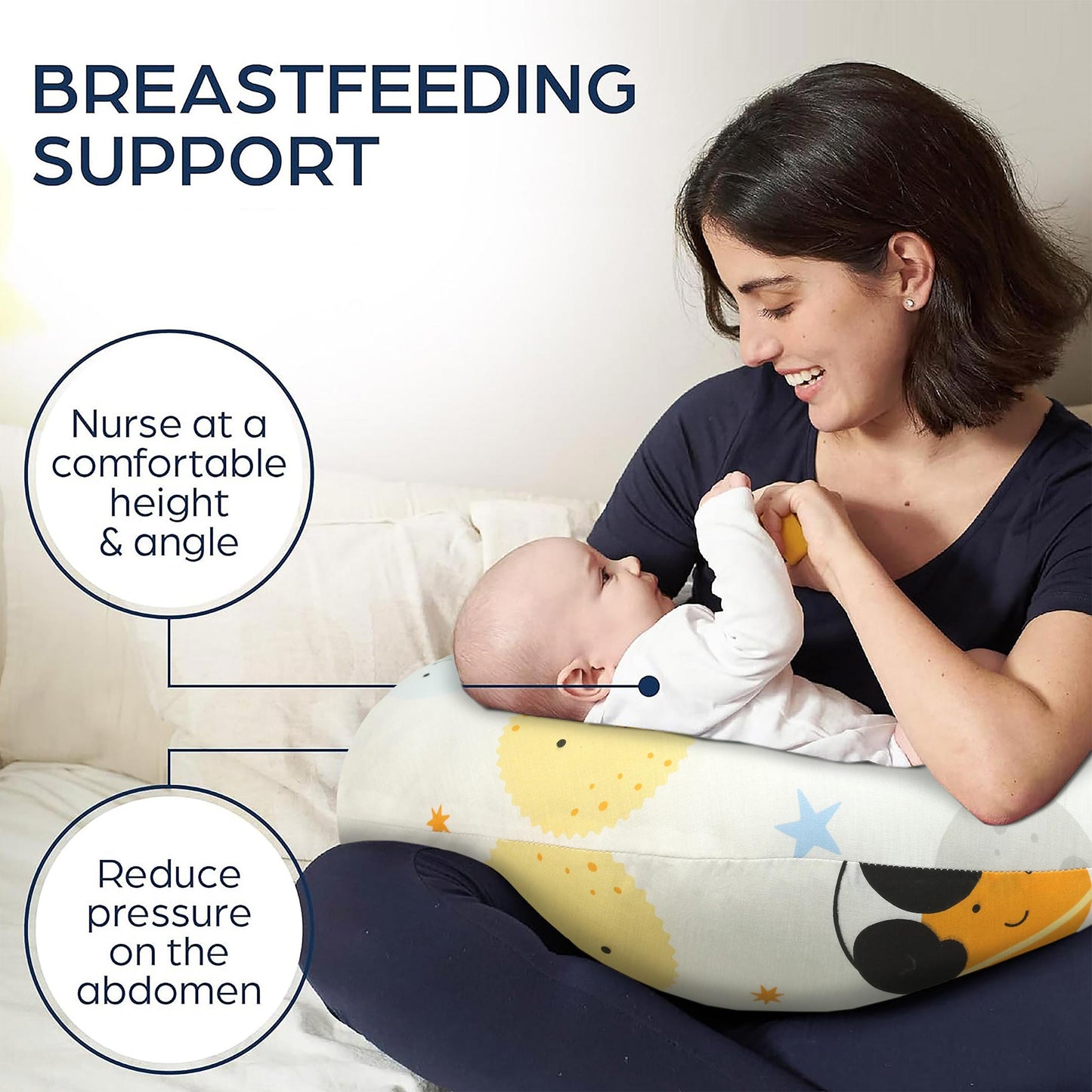 Panda Print Baby Nursing Pillow