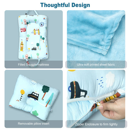 Little Explorer Fleece Portable Bed