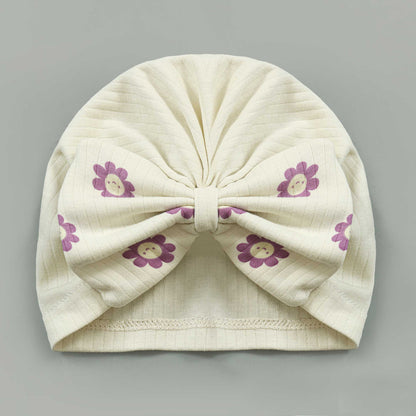 Floral Baby Caps - Pack Of Three