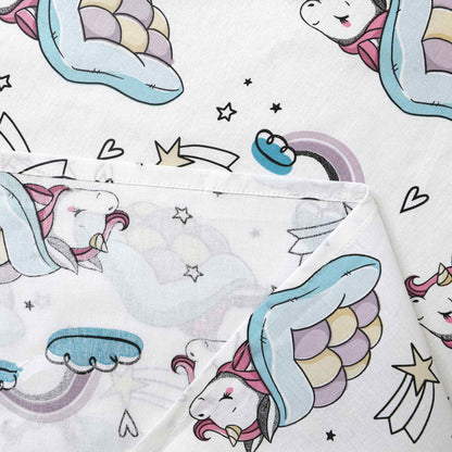 Sleepy Unicorn Fantasy Crib Bedding Set