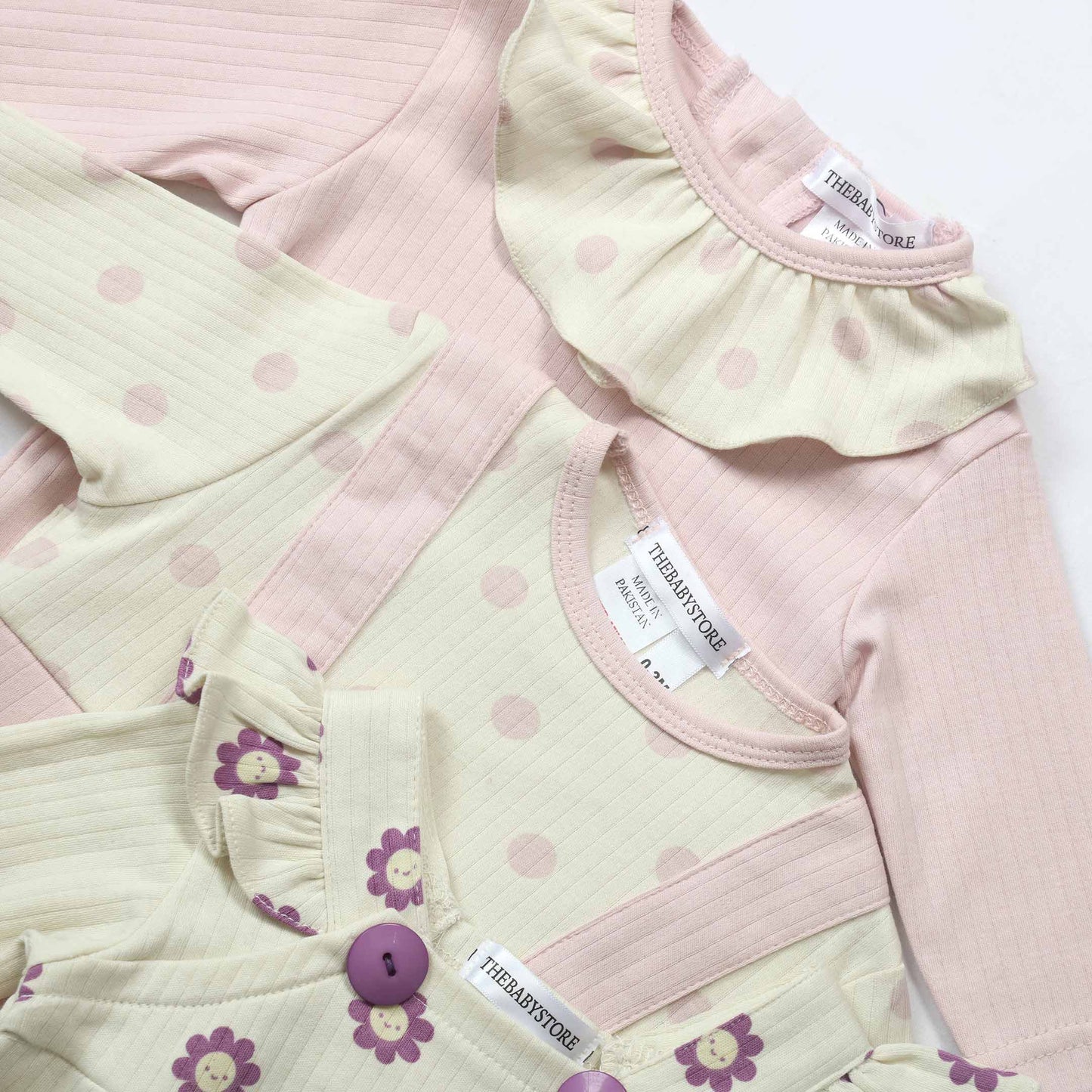 Blossom Bunch Baby Rompers (Pack of 3)