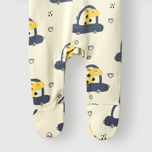 Cars Printed Baby Romper