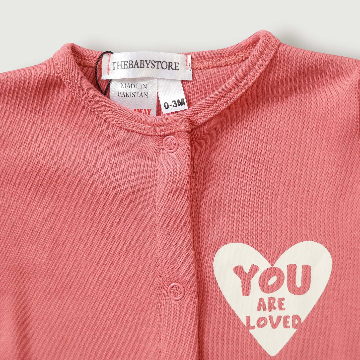 Heart Printed Baby Rompers (Pack of 3)