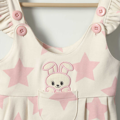 Bunny Pop Dungaree 2pc Set