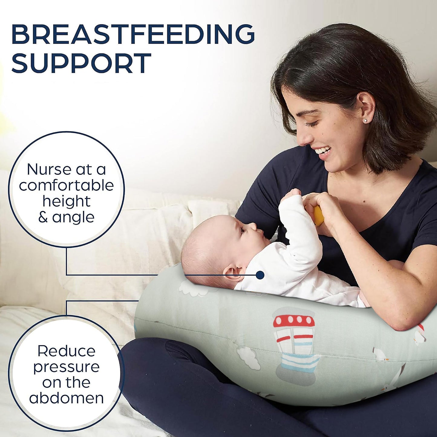 Little Sailor's Baby Nursing Pillow