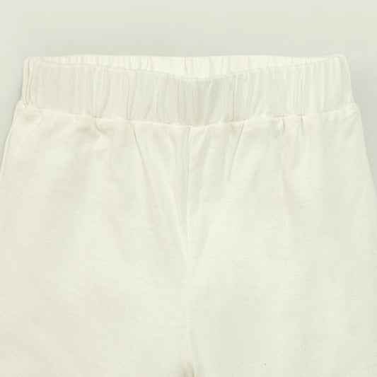 White Ruffled Baby Trouser