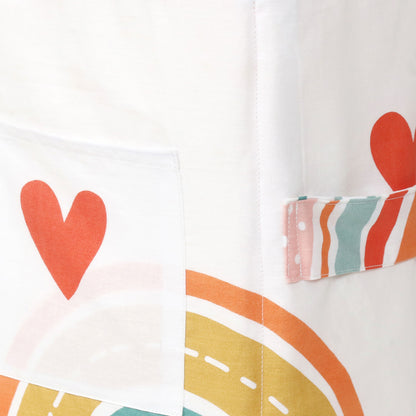 Rainbow Heart Toy Basket