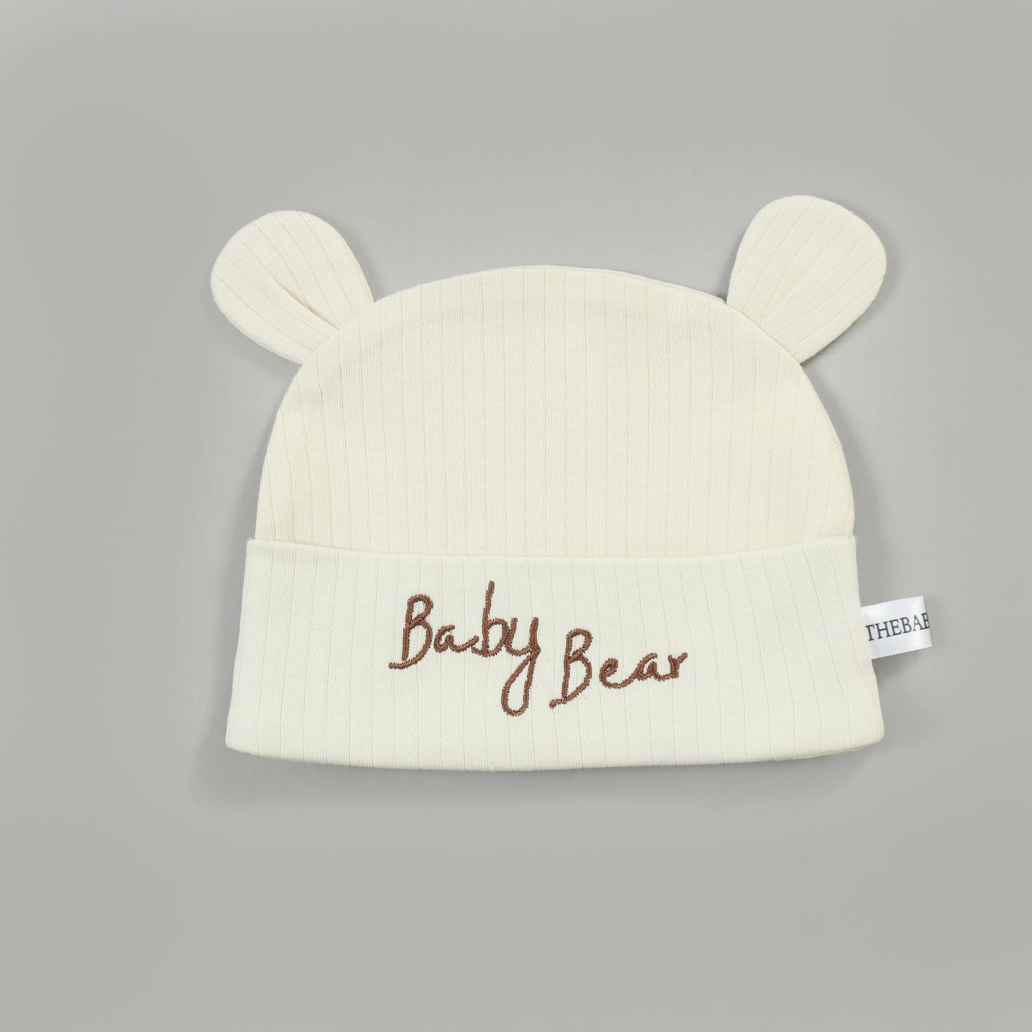 Baby Bear Embroidered Baby Cap